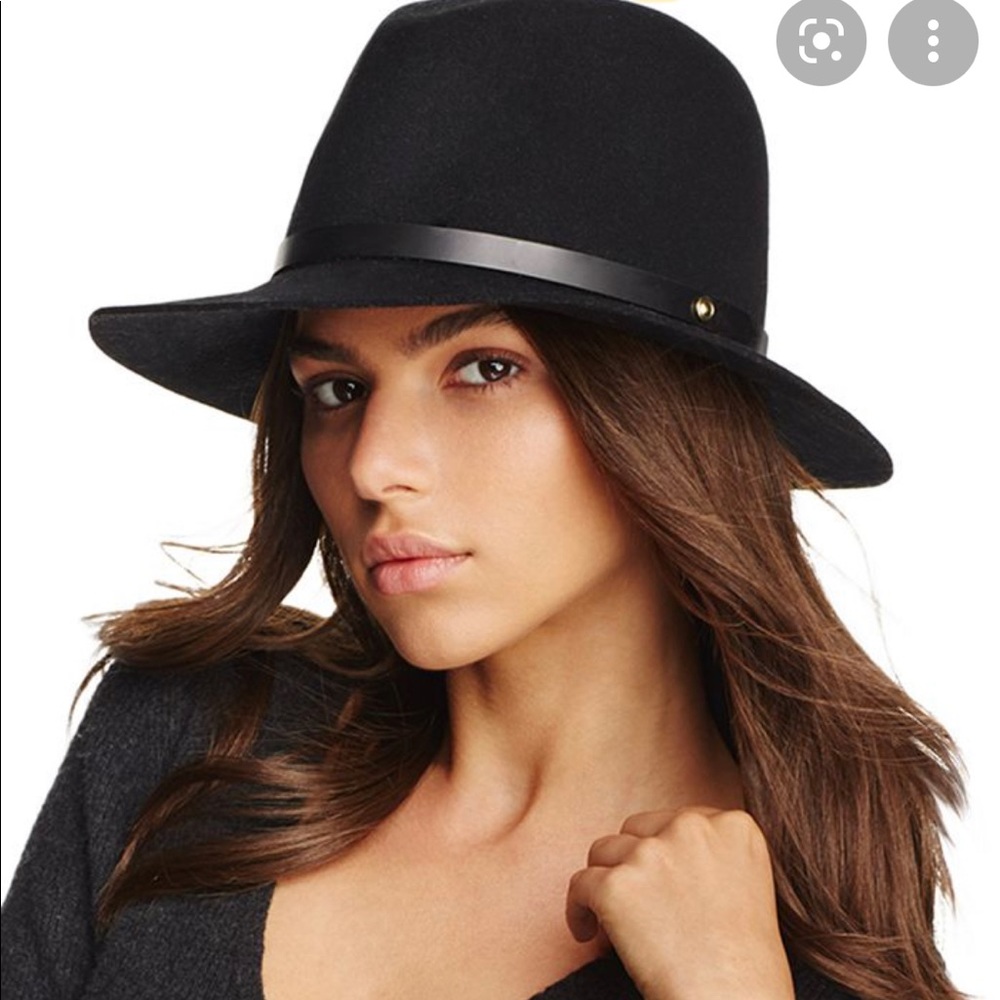 Floppy Brim Fedora, Wool Hat - Leather Band, $195.00.